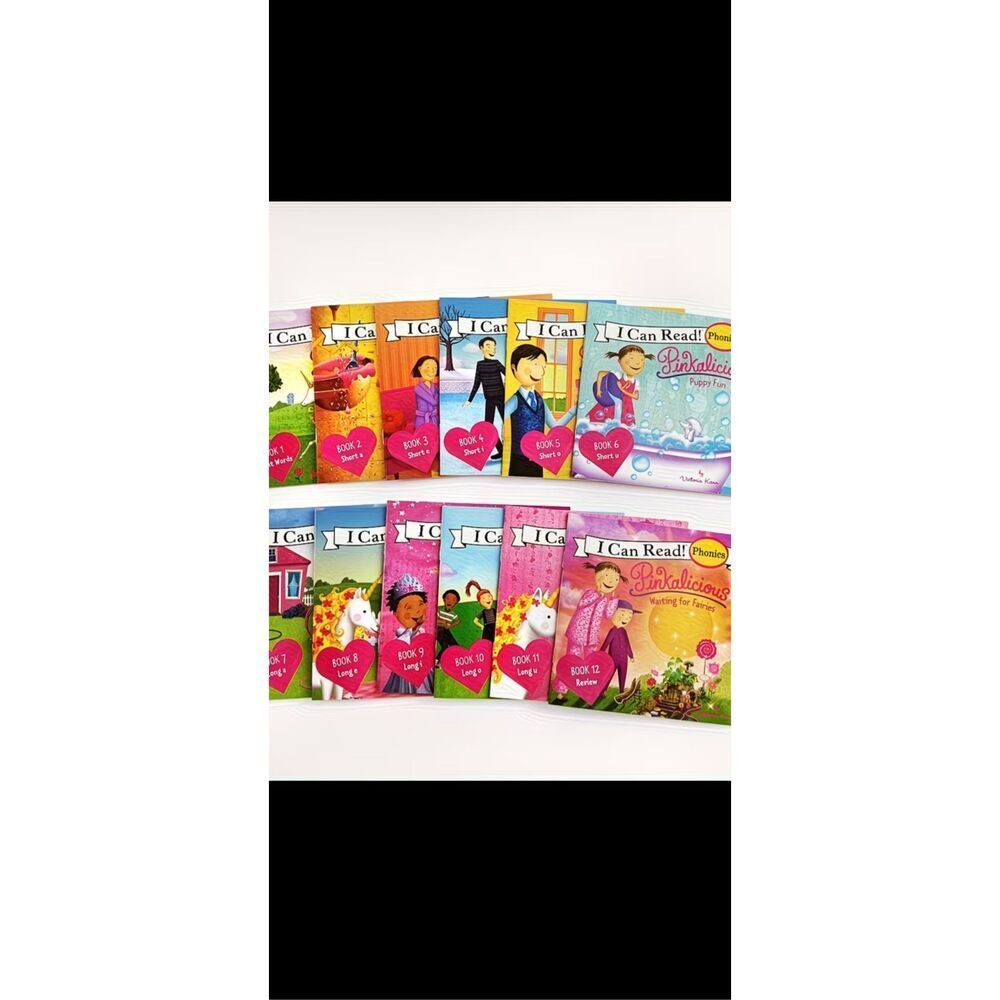 NEW Pinkalicious I Can Read Phonics 12 Book Set | Beginner Reader